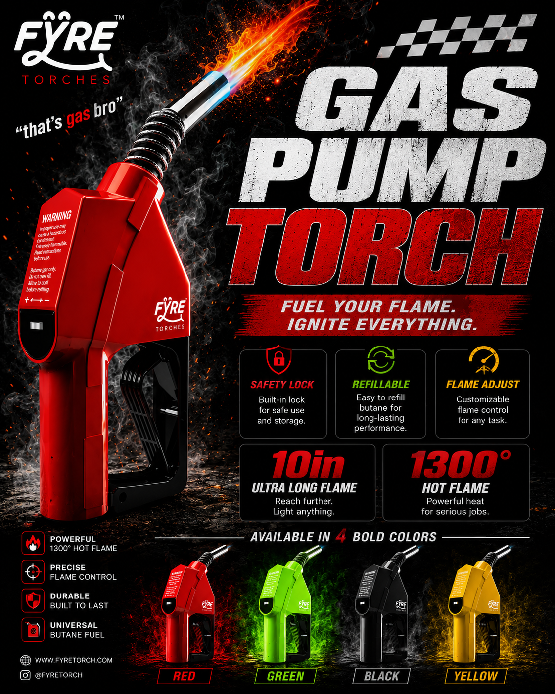 Fyre Gas Pump Torch