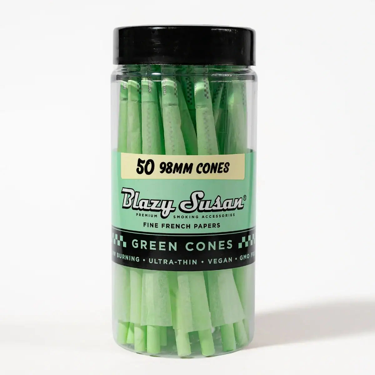 Blazy Susan Green Queen Size Cones 25ct