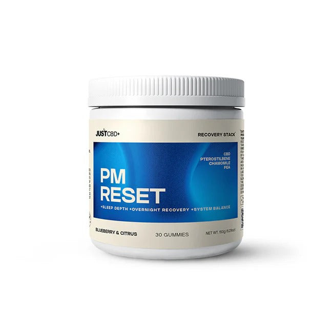JUST CBD -PM Reset Gummies -Recovery Stack 30ct Jar