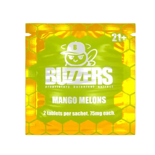 "Buzzers" 75mg - 2ct Sachet 15pk/Dis I 30 Display