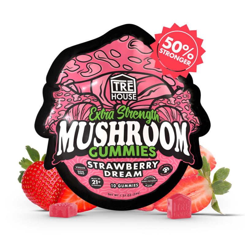 TRE House Magic Mushroom Extra Strength Gummies (10 Gummies / Pouch)