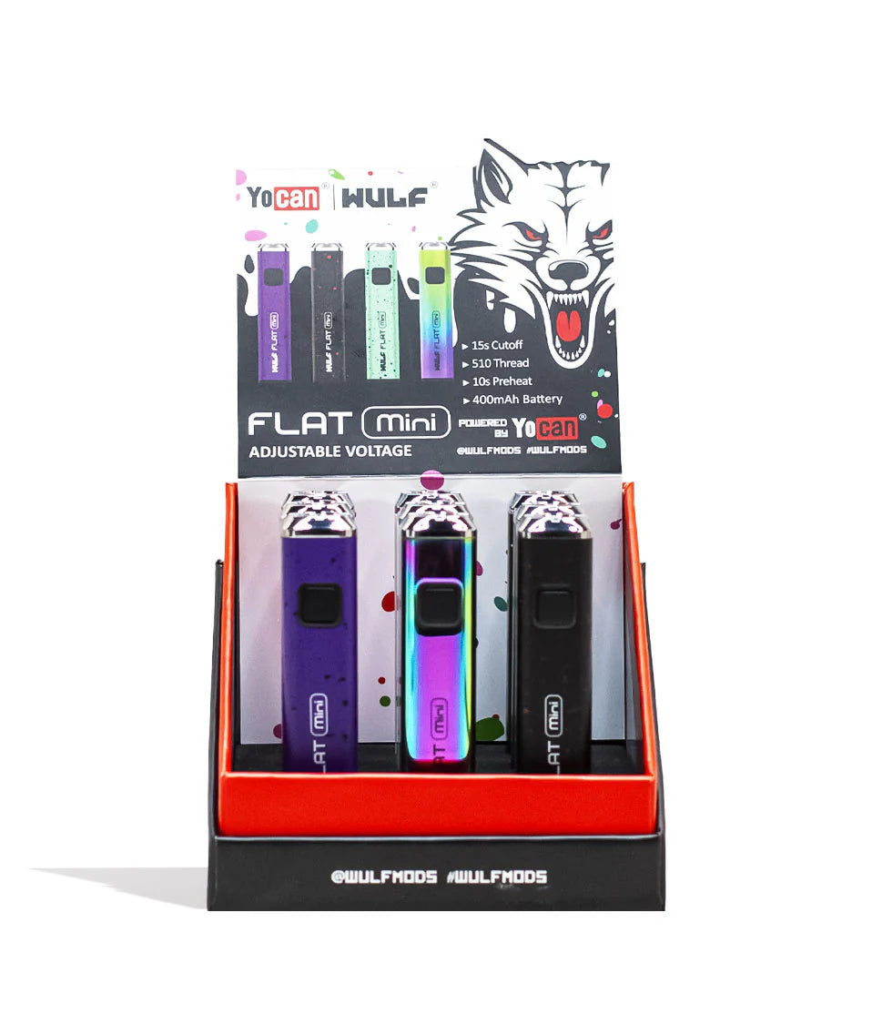 Wulf Flat Mini 2.0 Variable Voltage Battery 9pcs/Dis