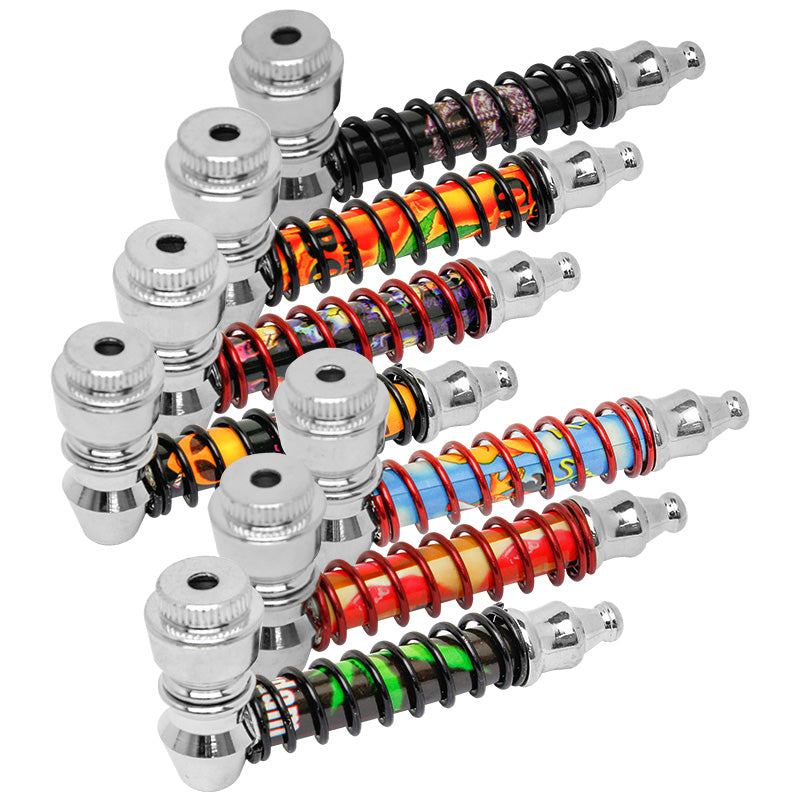 3" Coiled Metal Hand Pipe - Smoketokes