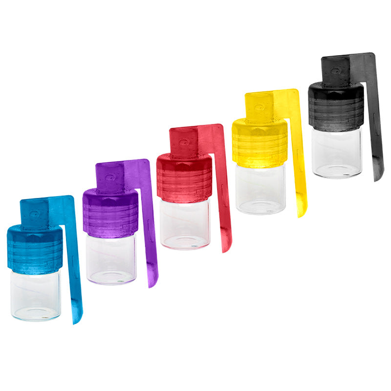 Small Glass Vial with Spoon Cap - Smoketokes