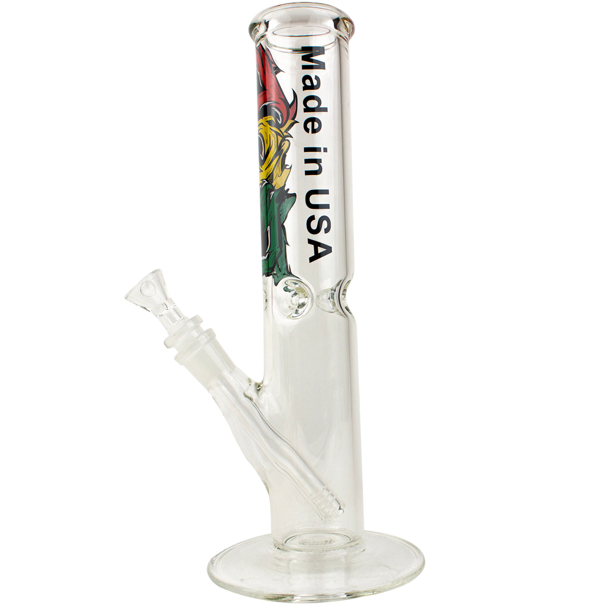 10.5" Straight Tube Glass Water Pipe