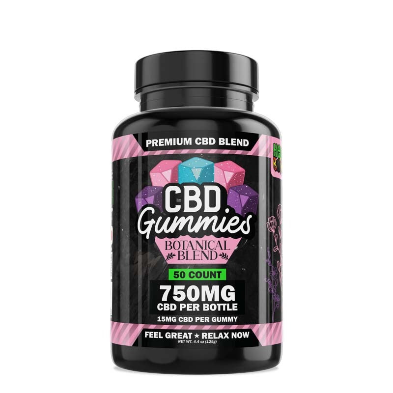 Hemp Bombs - CBD Gummies 50-count (15mg Per Gummy) 750mg Per Jar