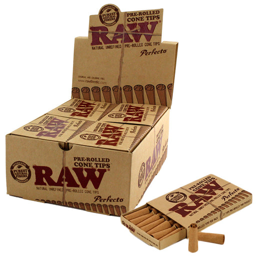 Raw Perfecto Pre-Rolled Conical Tips - Smoketokes