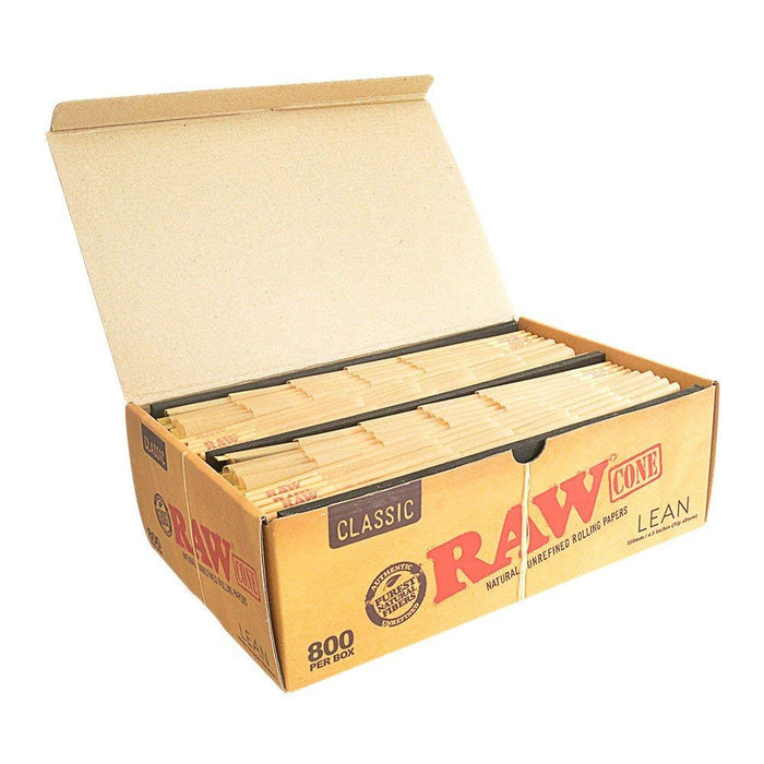 Raw Classic Lean Pre-Rolled Cone - 800ct./Box