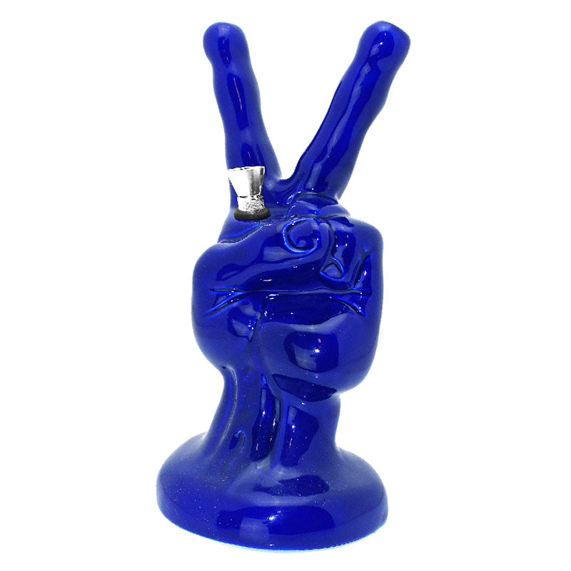 9" Hand #2 Ceramic Water Pipe - Smoketokes