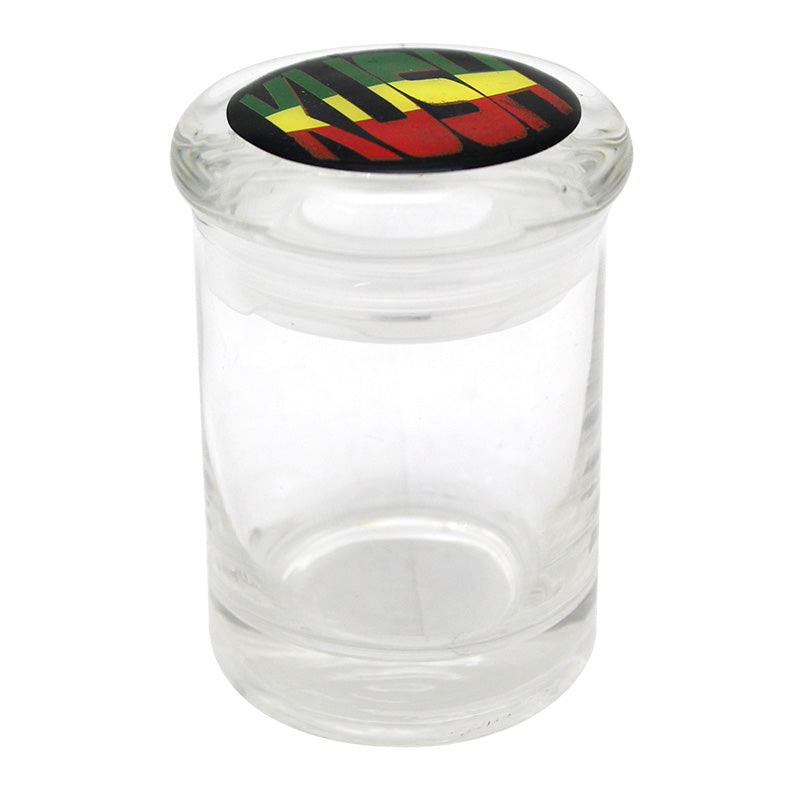 Small Assorted Sticker Glass Jar - Smoketokes