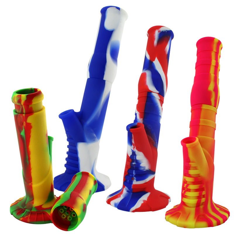 13" 2-Piece Silicone Water Pipe - Smoketokes