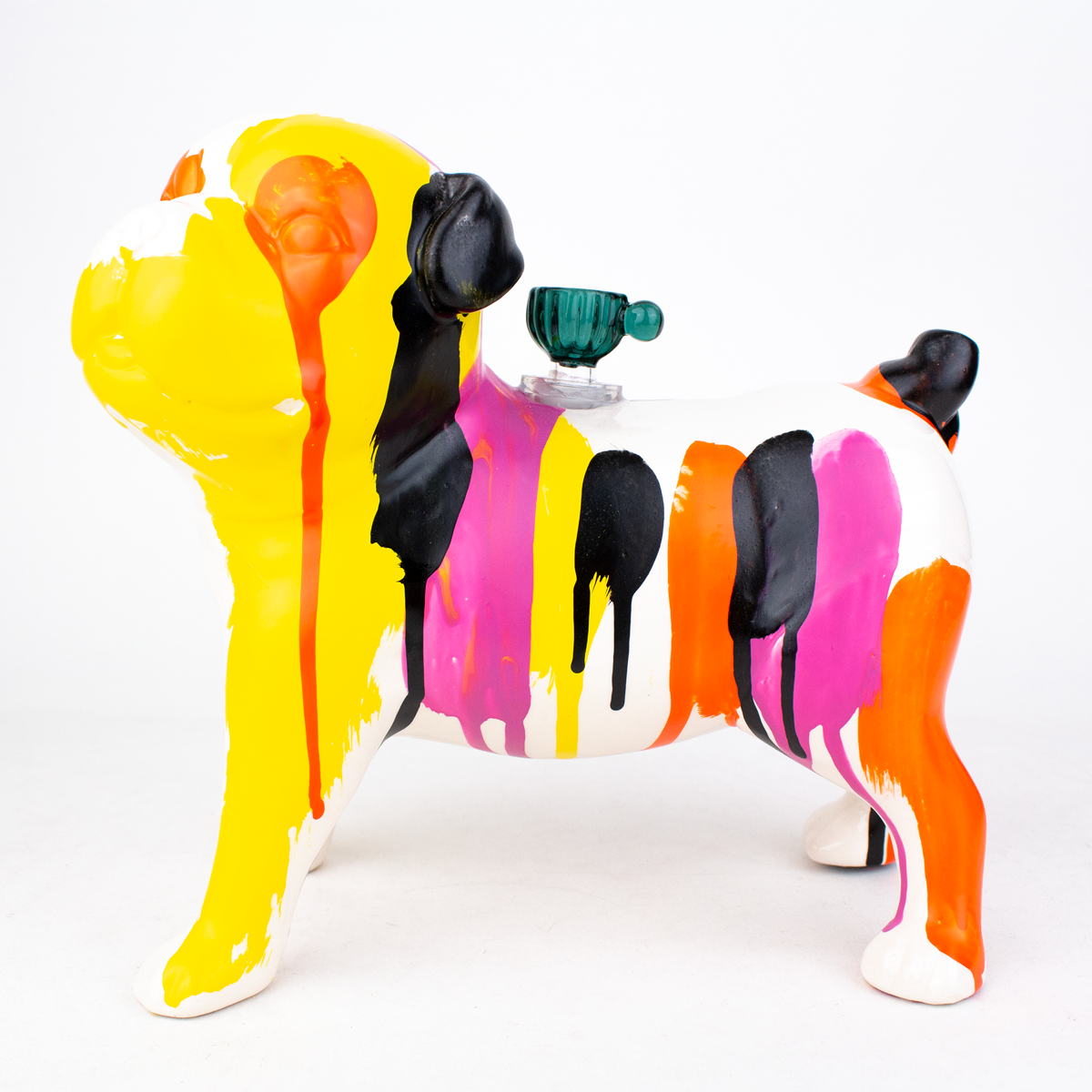 8" Bullie Dog Novelty Ceramic Pipe