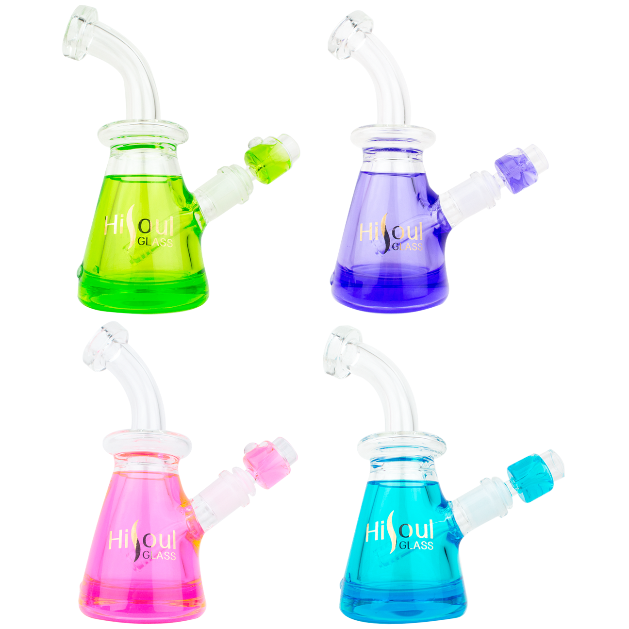 8" HiSoul Glass Beaker Freezable Water Pipe