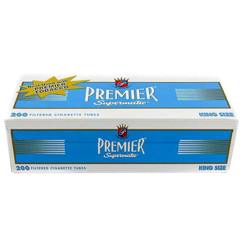 Premier King Size White Filtered Cigarette Tubes - Smoketokes