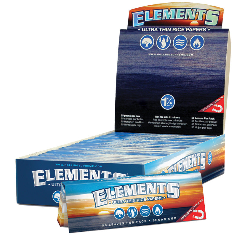 Elements 1 1/4" Size Rolling Paper at wholesale