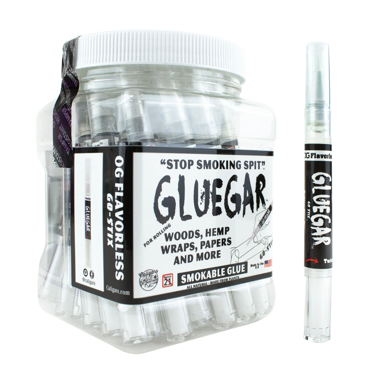 GlueGar - Go Stix "OG Flavorless" 3ml Brush Pen (28 Per Jar)