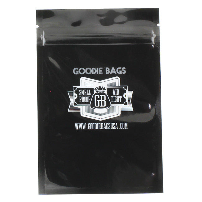 Goodie Bags Smell Proof Ziplock Medium (4” x 6”) Black (10 Bags)