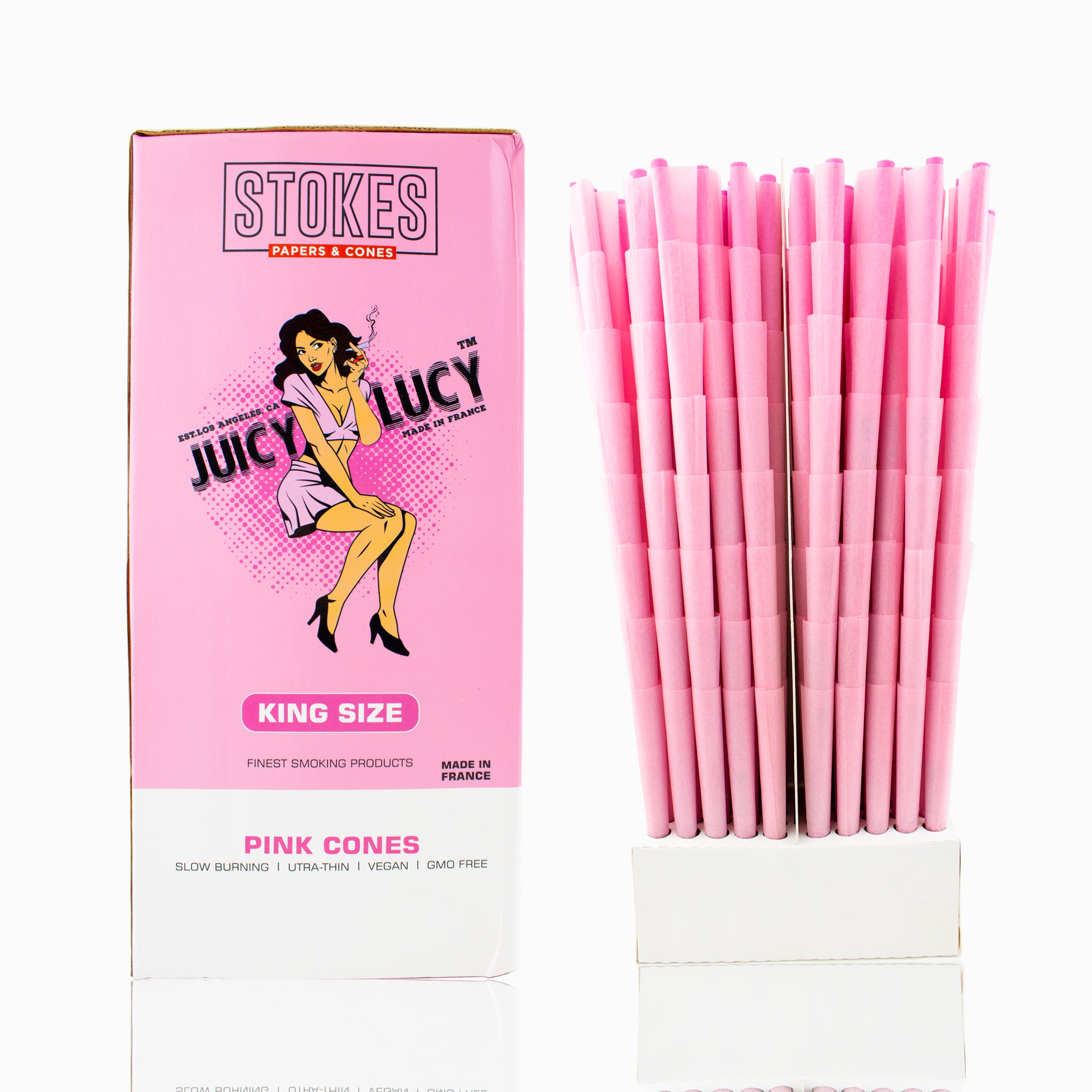 Juicy Lucy Bulk King Size Pink Cones
