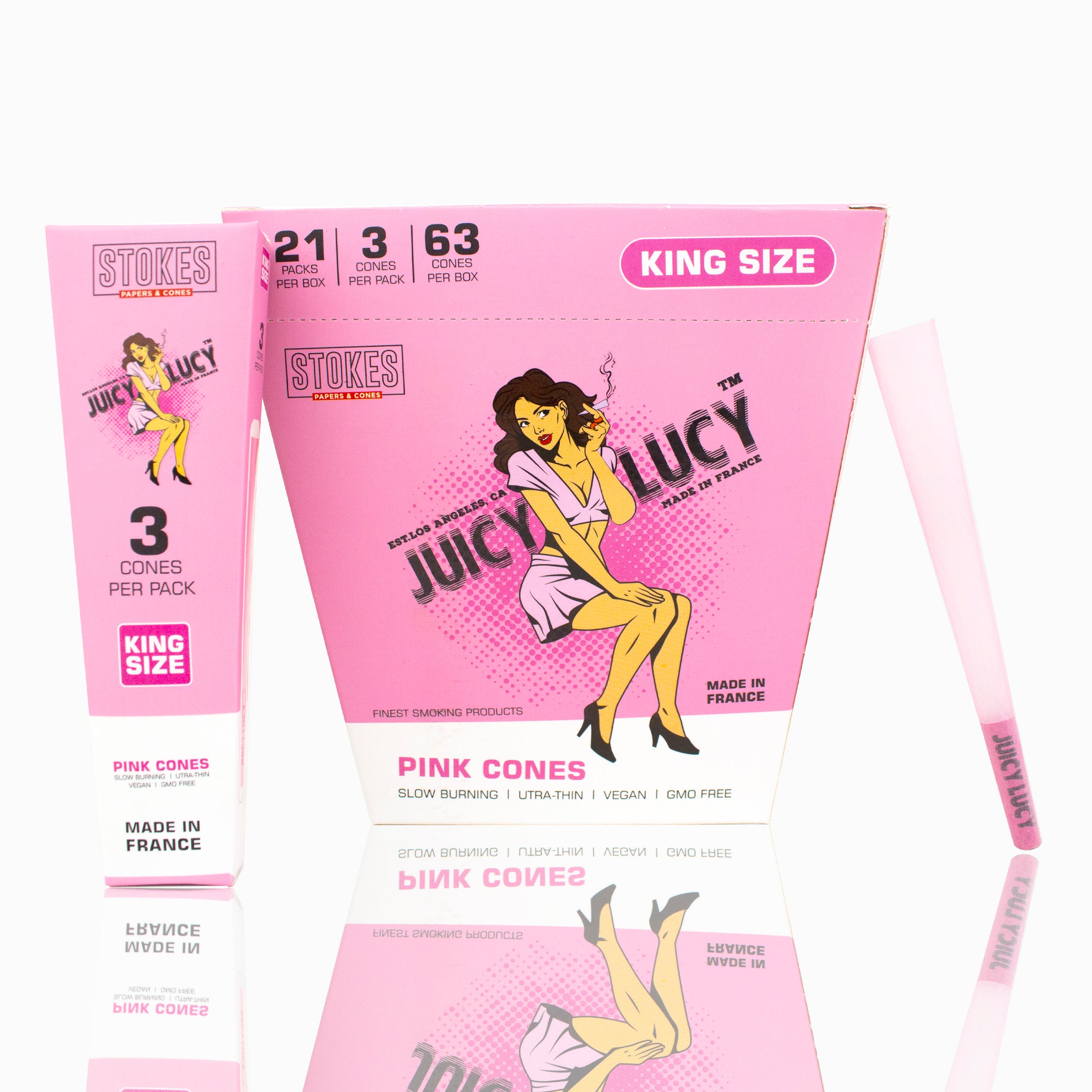 Juicy Lucy King Size Pink Cones