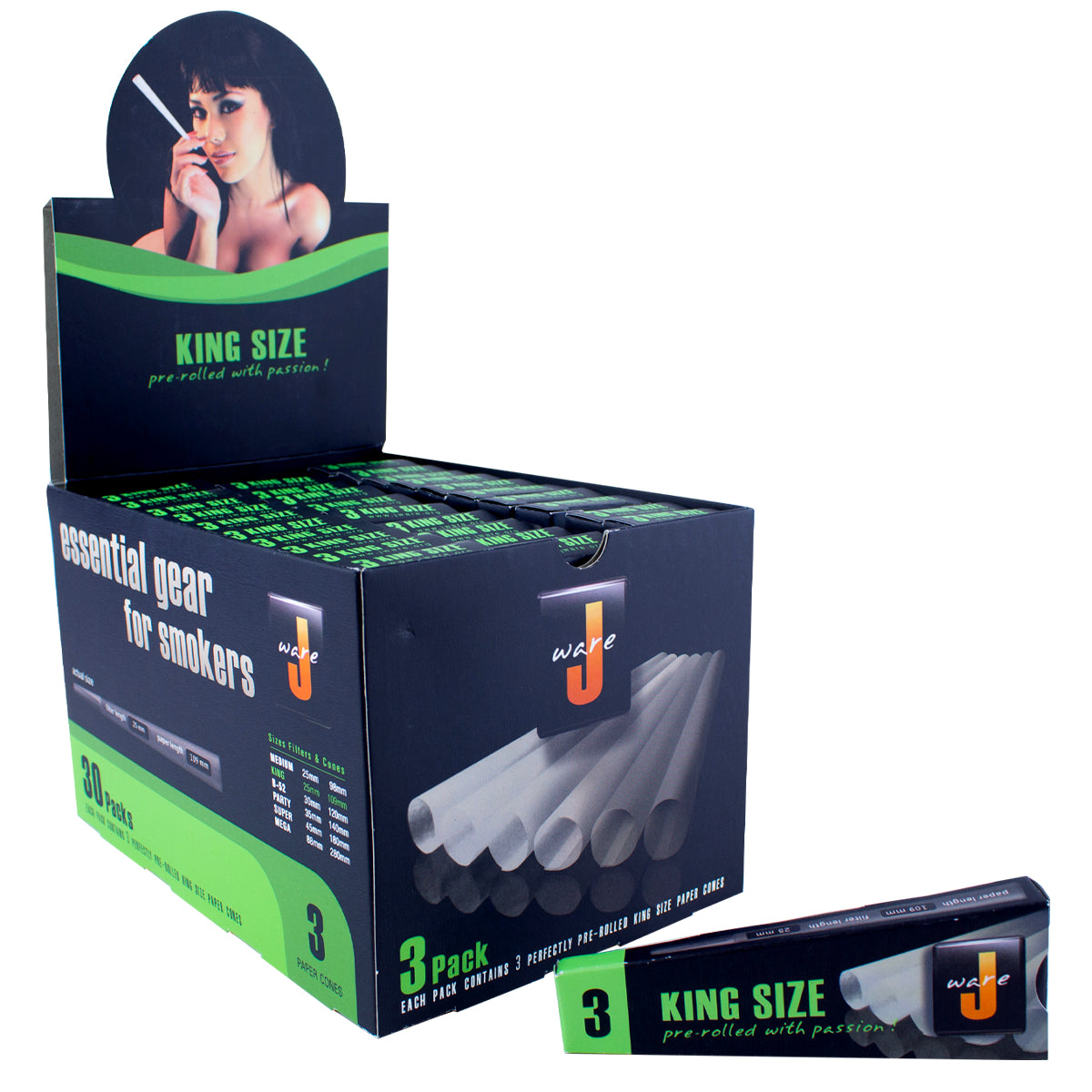 Jware King Size 109mm Rolling Papers