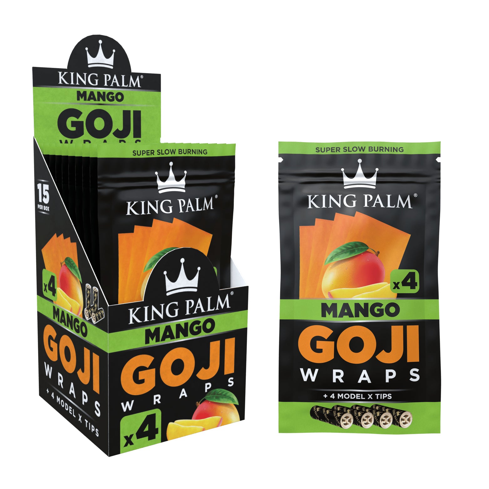 King Palm Goji Berry Wraps (15pk Display)