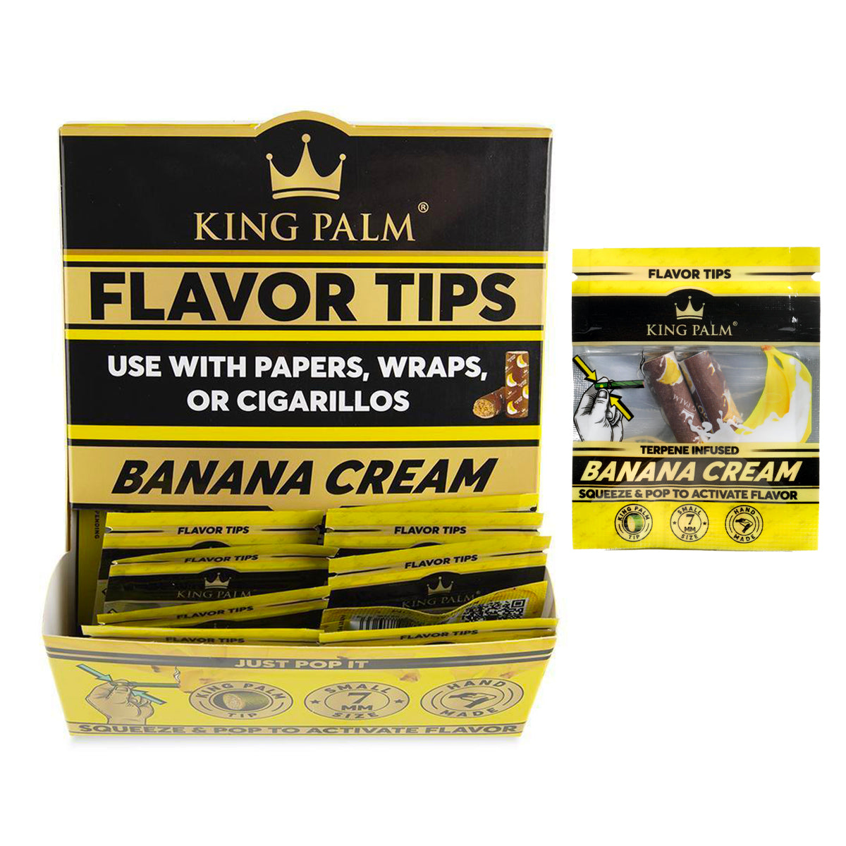 King Palm Banana Cream 2pk Flavor Tip Filters