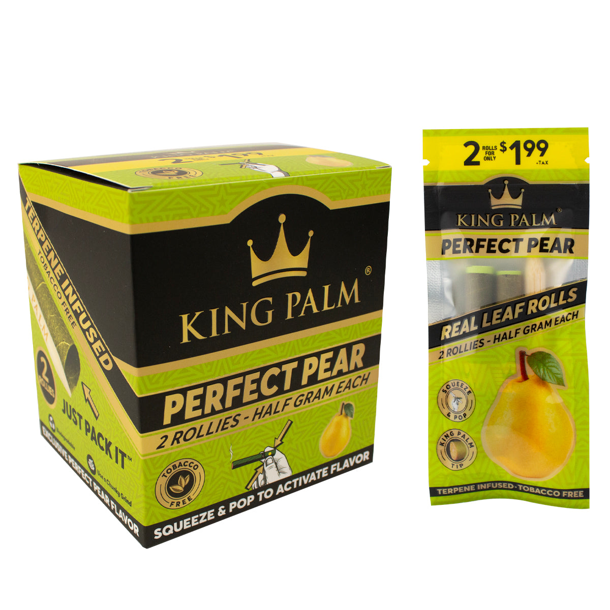King Palm Perfect Pear 2 Rollies