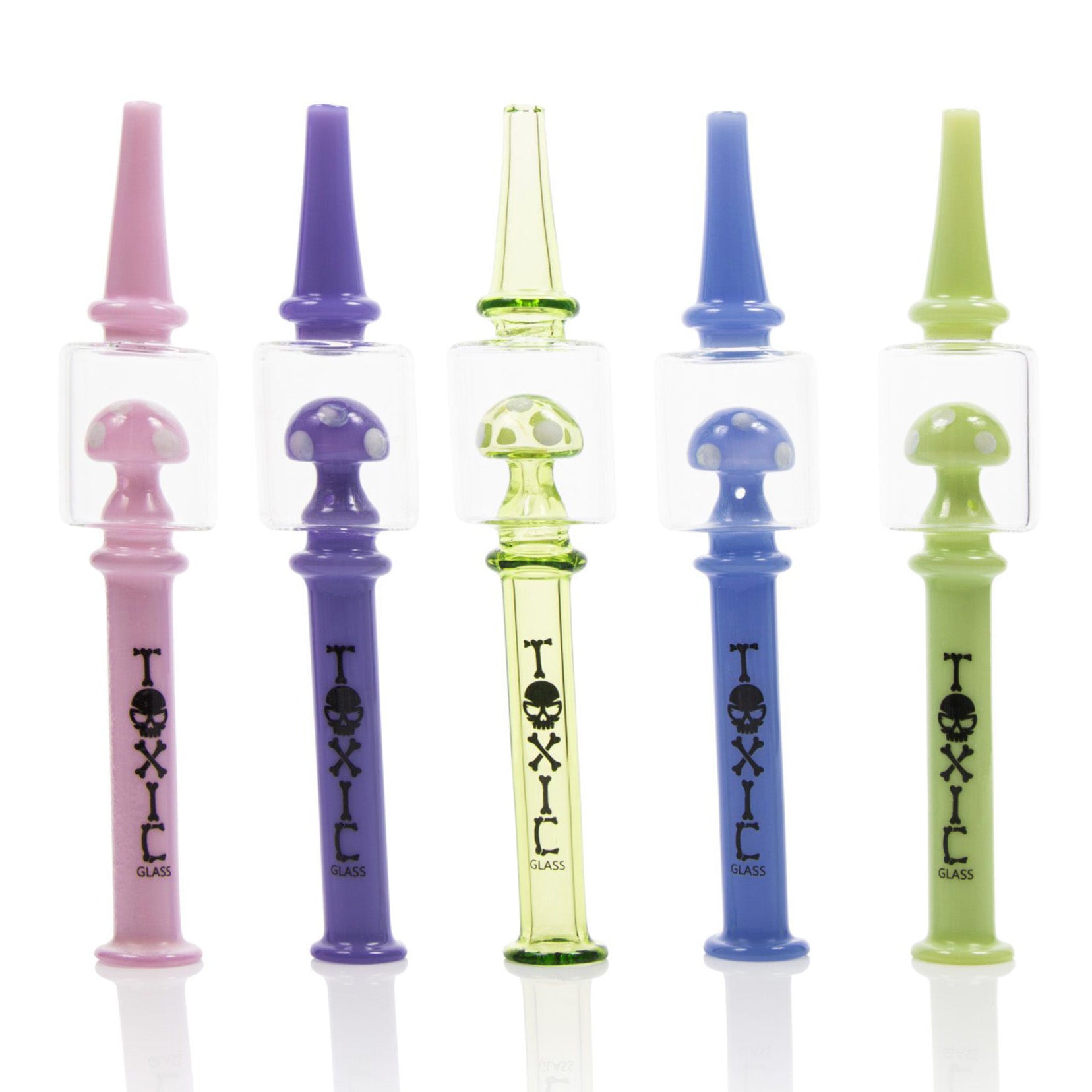 Mini Toxic Mushroom Nectar Collector Straws