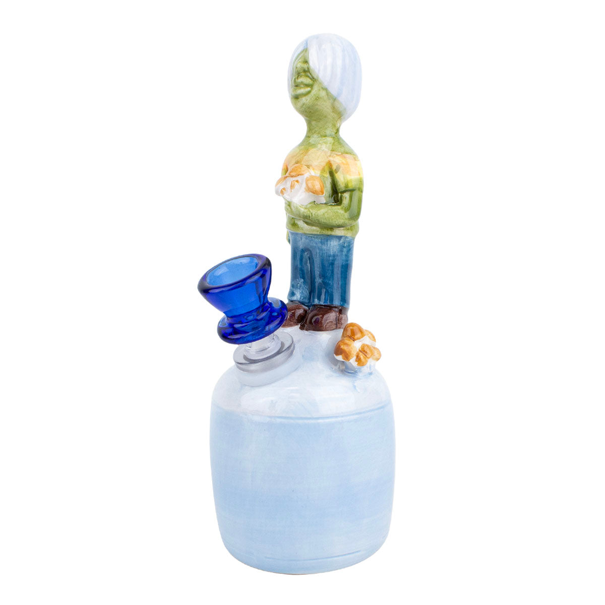 Mushroom Dude Novelty Ceramic Water Pipe