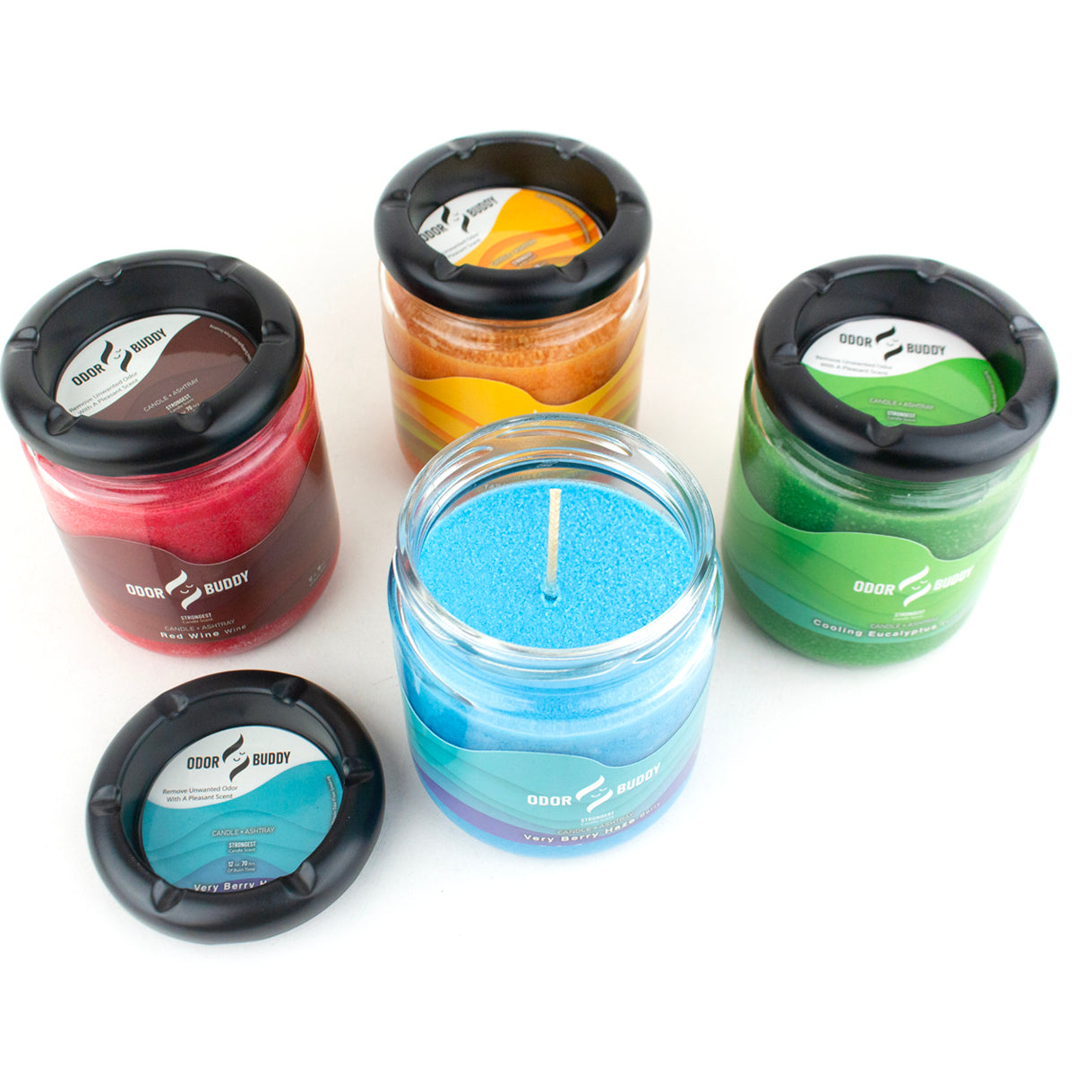 Odor Buddy Candle w/ Ashtray Lid (11 Scents)