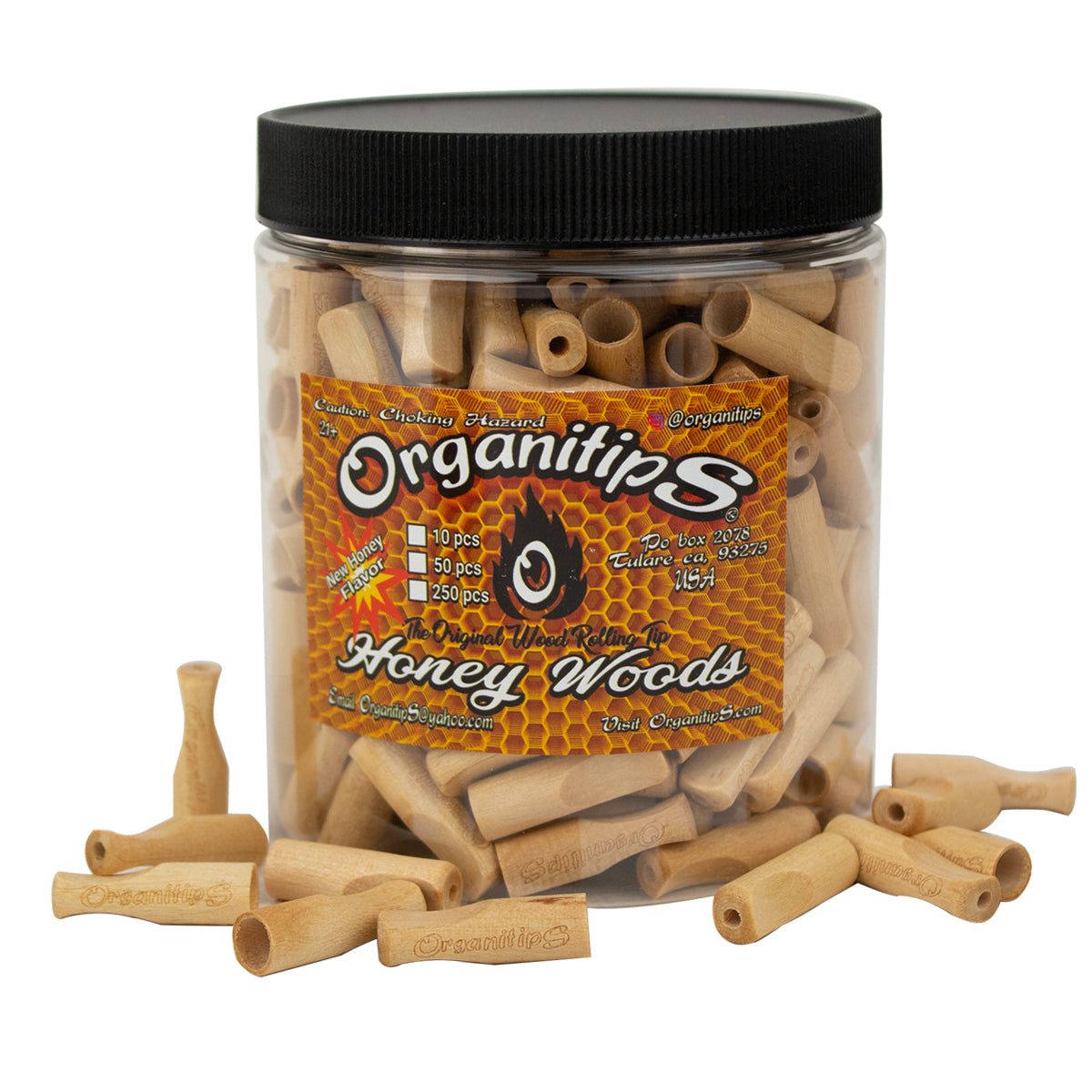OrganitipS Honey Wood Tips 250pc