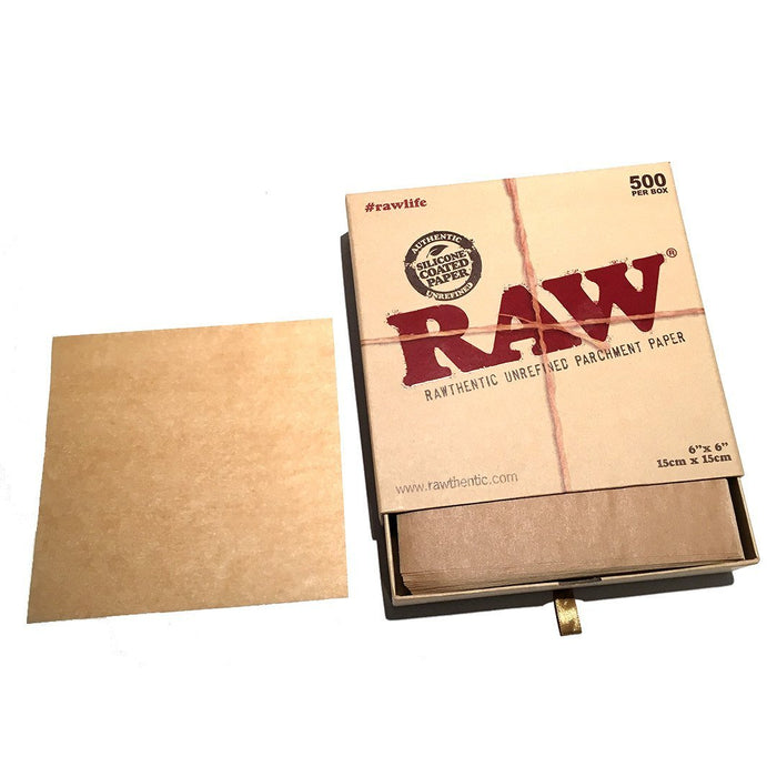 Raw 6"x6" Parchment Paper Squares (500/Display Box)