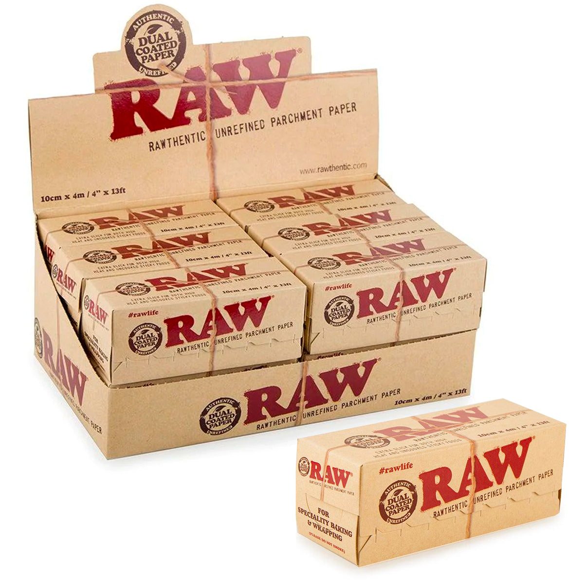 Raw 4" x 13ft Parchment Paper Roll