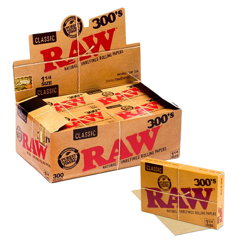 Raw Classic 300's 1 1/4" Rolling Paper