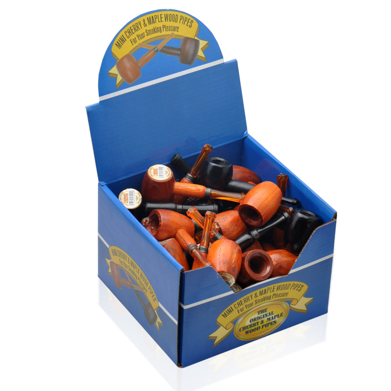 The Original Cherry & Maple Pipes - Mini (box of 36)