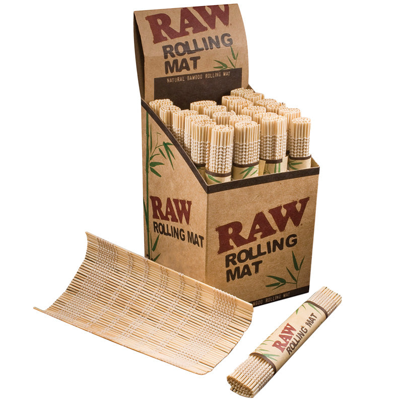 Wholesale RAW Bamboo Rolling Mat Natural Tobacco Cigarette
