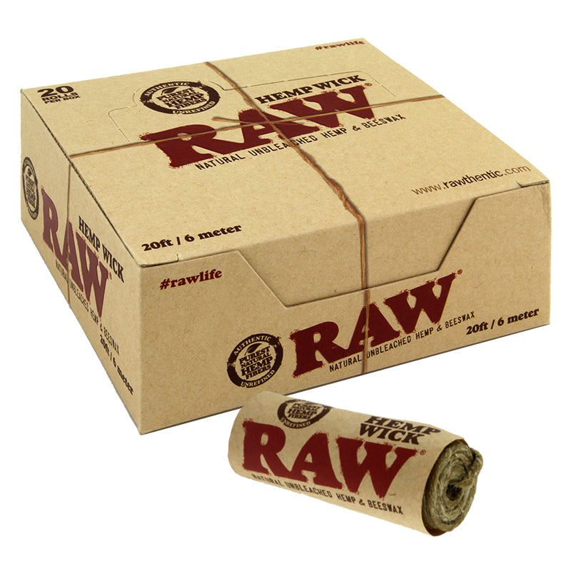 Raw Hemp Wick 20ft 20ct - Smoketokes
