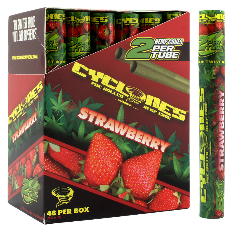 Cyclones Hemp Cone Strawberry Flavor - Smoketokes