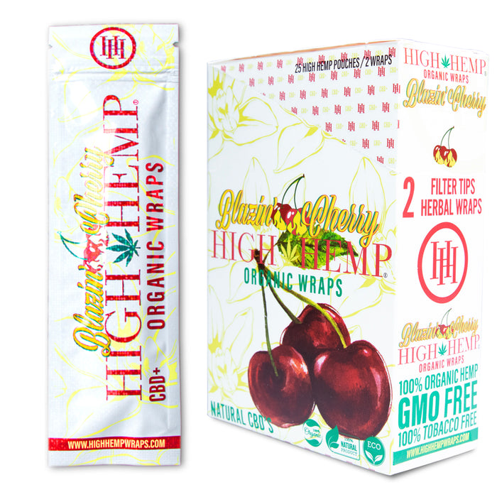 High Hemp Blazin' Cherry Organic Wraps