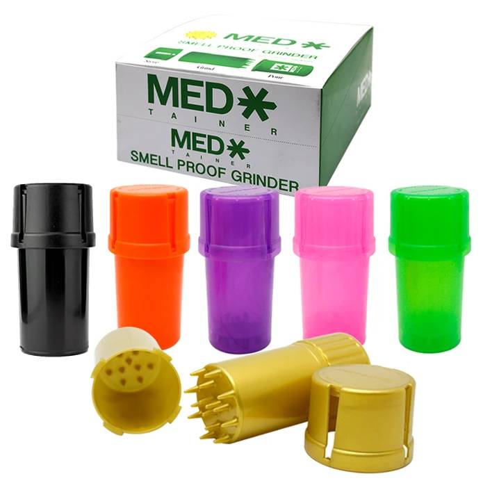 Medtainer Smell Proof Grinder Jar Display - Regular (12 pc Display)