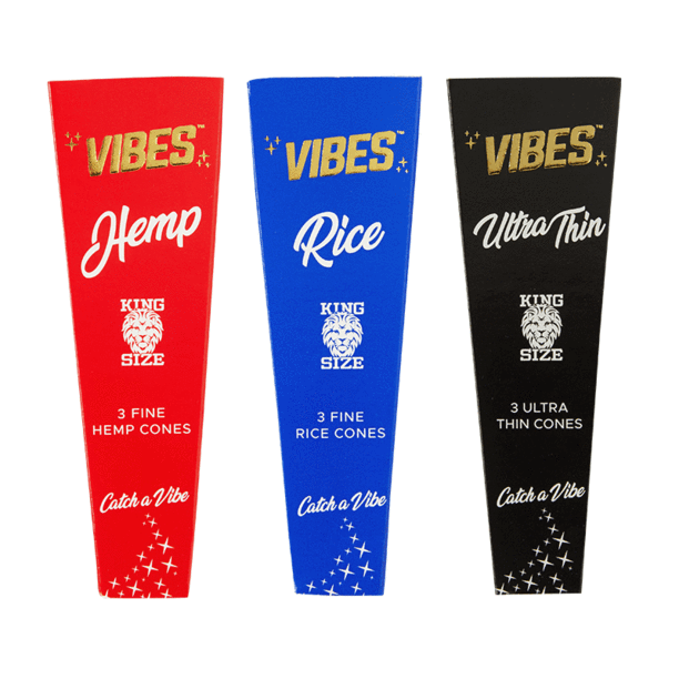 Vibes Cones Wholesale Vibe Cones 1 1/4, King Size, Pre Rolled Cone