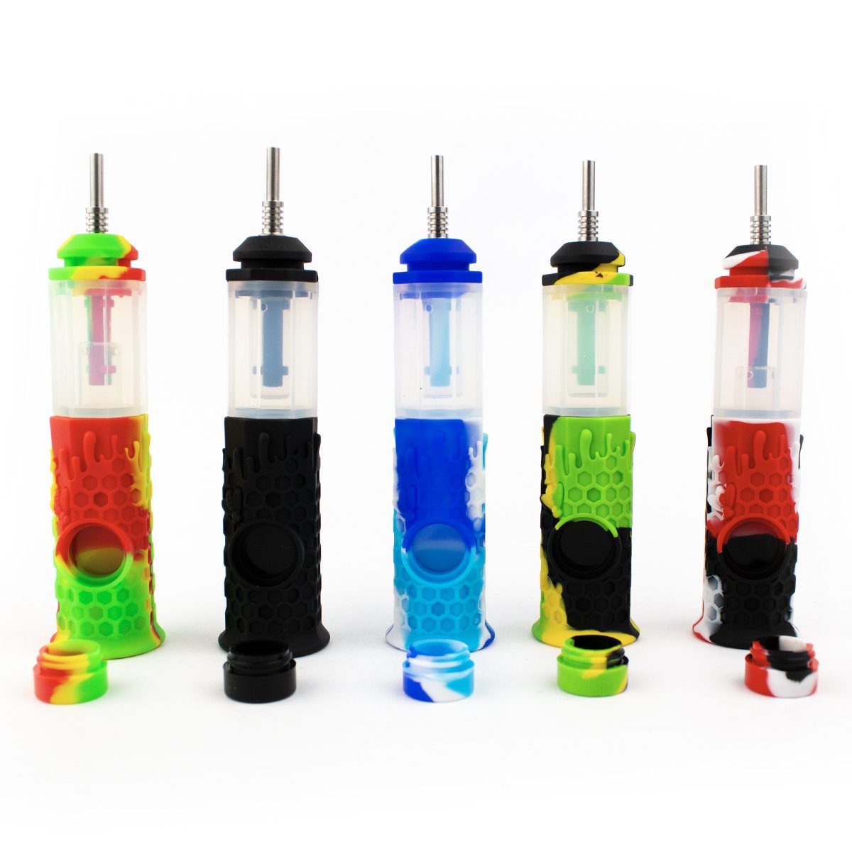 Silicone Glass Nectar Collector Kits