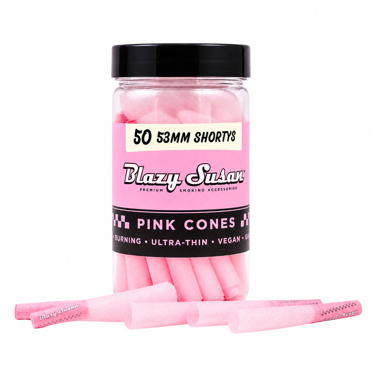 Blazy Susan 53mm Shortys 50ct Jar | 36Jars / Case