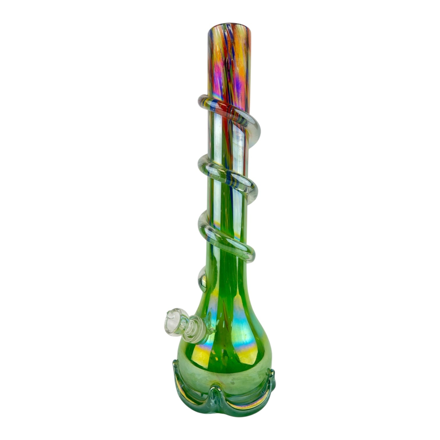 15" Color Swirl Soft Glass Beaker Water Pipe