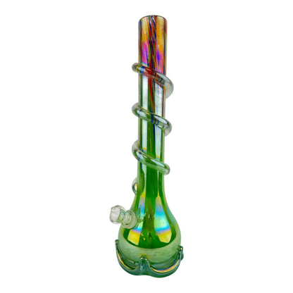 15" Color Swirl Soft Glass Beaker Water Pipe