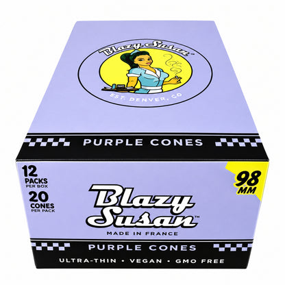 Blazy Susan 98MM Pre Rolled Cones (12 Pack x 20 Per Pack)