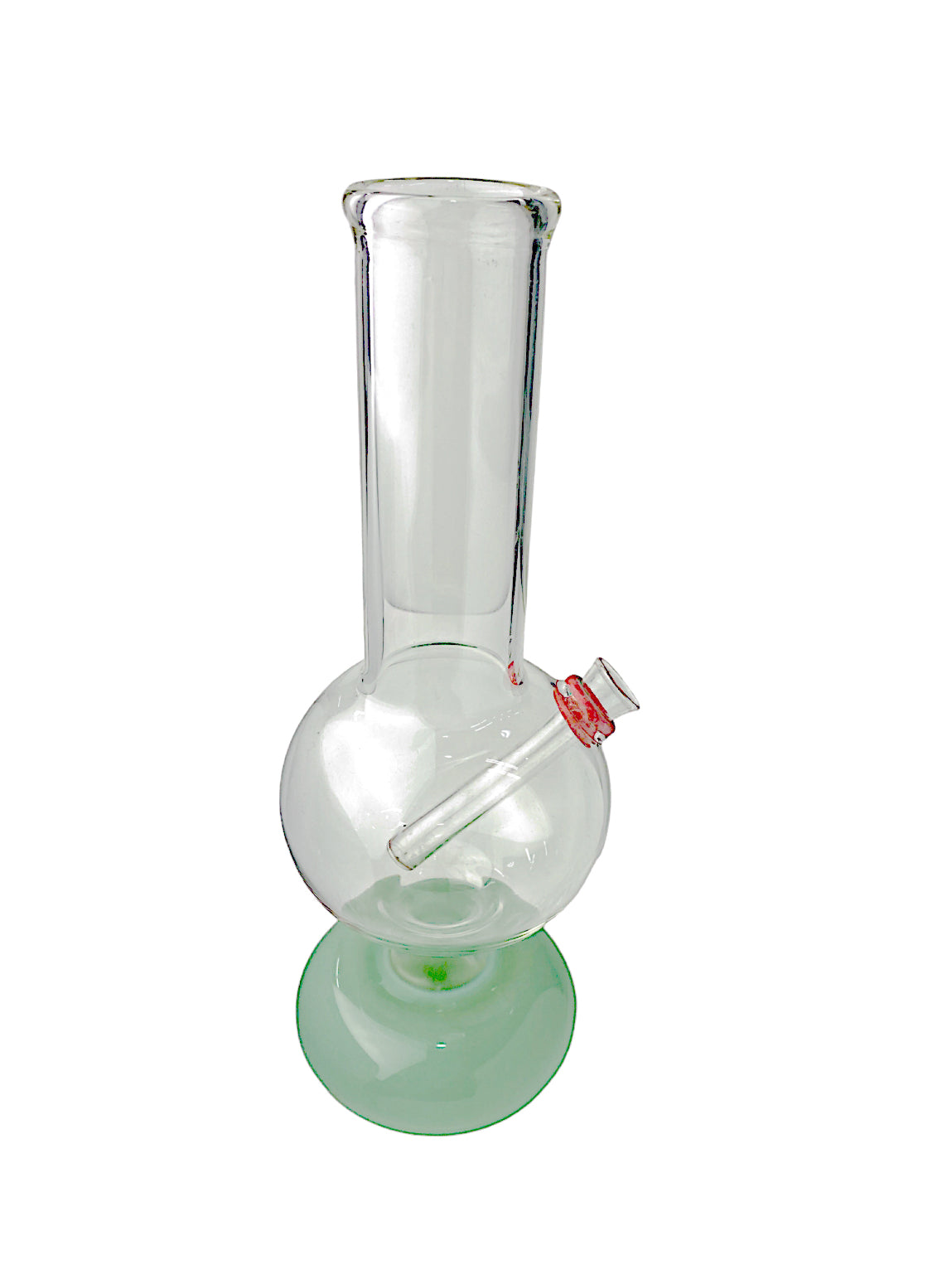11" Straight Double Bubble Glass Water Pipe (PL-22-19)