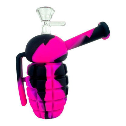 5" Silicone Grenade Water Pipe "SWP-123" (Assorted Colors)