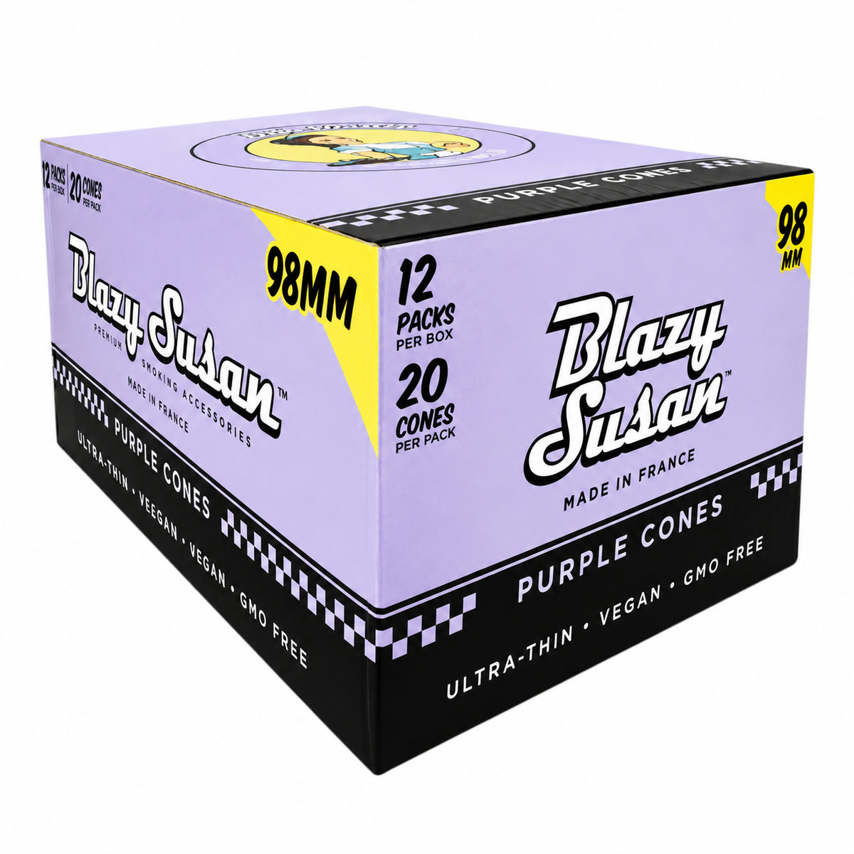 Blazy Susan 98MM Pre Rolled Cones (12 Pack x 20 Per Pack)