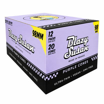 Blazy Susan 98MM Pre Rolled Cones (12 Pack x 20 Per Pack)